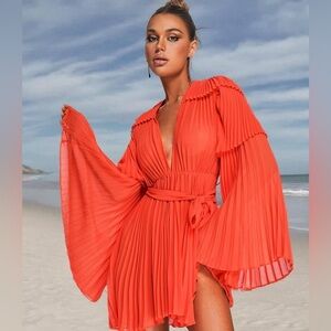 Elegant Orange Women's Top